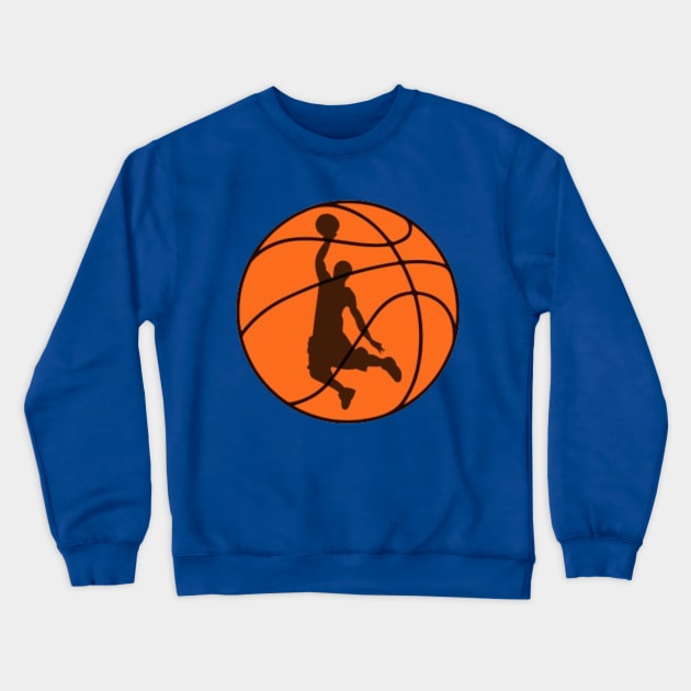 Basketball Crewneck Sweatshirt by Nahlaborne